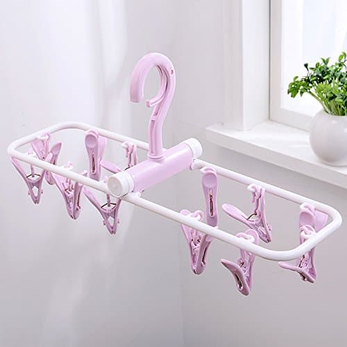 Plastic folding airer hanger frame in wind drying tray drying socks,Lotus root folder /12