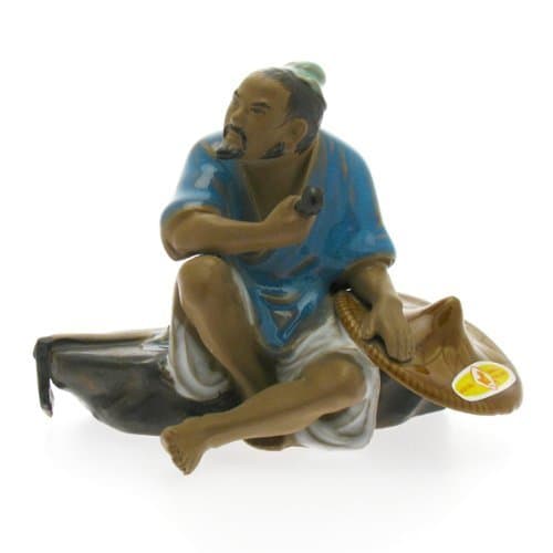 Shiwan Earthenware - Farmer with Pipe & Axe