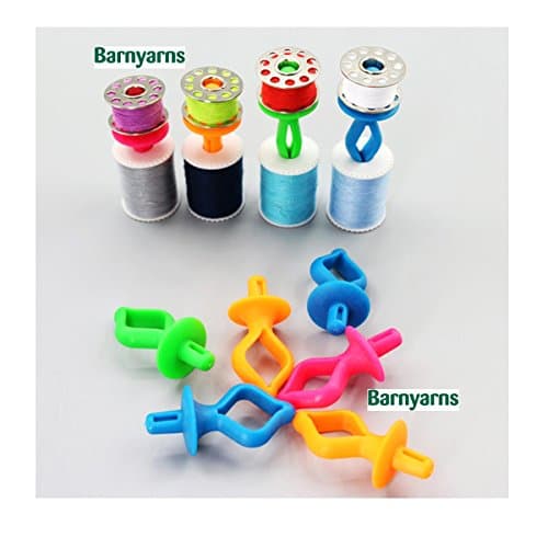 Bobbin Holders to keep your top and bottom machine thread together - Pack 12 Mixed colours