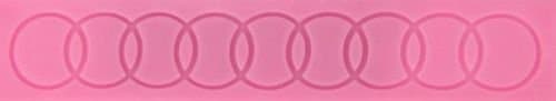 Baking Molds 3D Silicone Mould Cake Candy Pastry Tools Decorating Reusable Non-stick Circles Rings Lace Strip Sugarcraft Fondant Gum Paste Chocolate Making Crafts Mold Soap Decorations 1Pcs