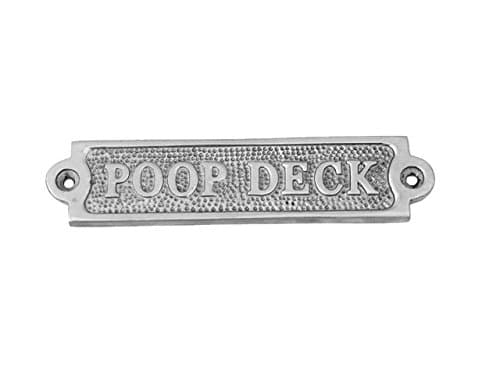 Ectoria - Poop Deck Sign 6" - Aluminium