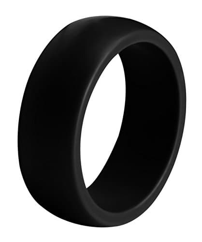 Silicone Wedding Ring for Men (Single) - Sturdily Constructed, Comfortable, Light-Weight Design – Hypoallergenic and Antibacterial Silicone Wedding Band for Active Men, Athletes by Utopia Fitness