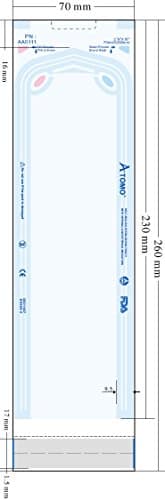 ATOMO 2.75"x10" Multi-Parameter Self-Seal Sterilization Pouch, (200/box), same as Primo Medline, Top Quality Dental Medical Supplies, FREE ship to Dental Medical Office