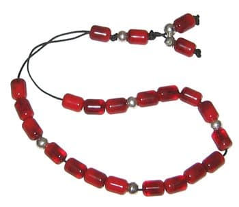 Worry Beads - Classic - Ruby Red