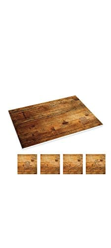 Abbott Collection 1281-PP/Dock Assorted Wood Engraved Mat
