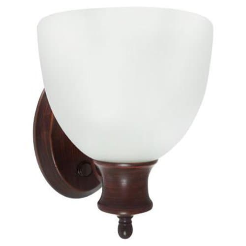 Efficient Lighting Interior Wall Sconce Lighting Fixture With Built-in Switch, Energy Star Qualified