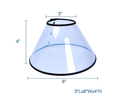Pet Dog Cone Protective E-Collar Wound Healing Collar Small Size