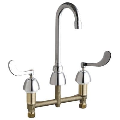 Concealed Double Handle Widespread Kitchen Faucet