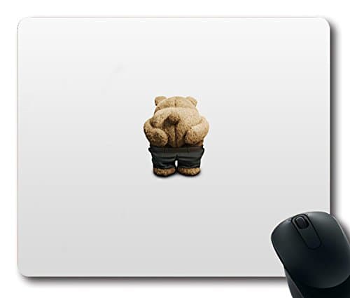 Custom Gaming Mouse Pad with ted bear posture pants plush minimalism Non-Slip Neoprene Rubber Standard Size 9 Inch(220mm) X 7 Inch(180mm) X 1/8 Inch(3mm) Desktop Mousepad Laptop Mousepads Comfortable Computer Mouse Mat