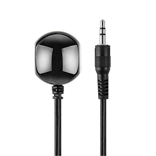 IR Receiver Cable - Extension 38kHz Infrared Receiver Extender Sensor Cable 3.5mm Jack Plug Wire Cord Remote Eye for HD DVR Cable Box, STB Set Top Box, TV, IR Repeater System