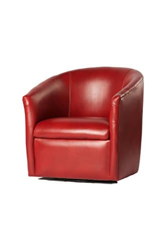 Draper Swivel Chair in Red