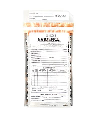 Plastic Evidence Bag, 100pk (Small)