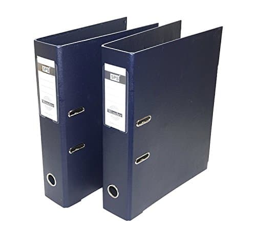 RangTeq 2 Pack Box File, Polymer Elite Executive/Corporate Series Fc Lever Arch File - Dark Blue