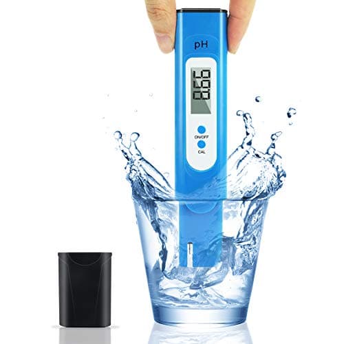 Digital PH Meter, REKOBON PH Meter 0.01 PH High Accuracy Water Quality Tester with 0-14 PH Measurement Range for Household Drinking, Pool and Aquarium Water PH Tester Design with ATC