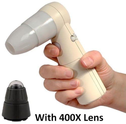 ProScope Mobile Wi-Fi Wireless Handheld HR Digital Microscope for iPad, iPhone & iPod touch with 400X Lens - Designed for Law Enforcement CSI Crime Scene Investigating, Field, Science Education Classroom, Lab or Patient exam - View live video and capture stills