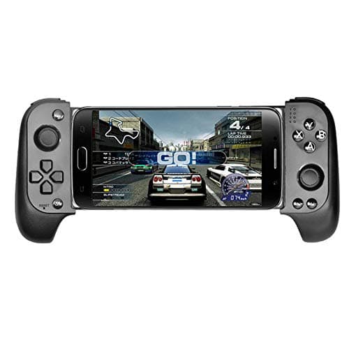 Aoile Wireless Bluetooth Mobile Game Pad Controller Gamepad, Retractable Telescopic Gamepad Joystick for for Samsung Xiaomi Huawei Android Phone PC Black