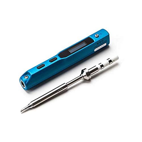 TS100 Digital OLED Programmable Smart Mini Portable Soldering Iron Kit by Warmmie (Without Power Supply) (TS-B2, Blue)