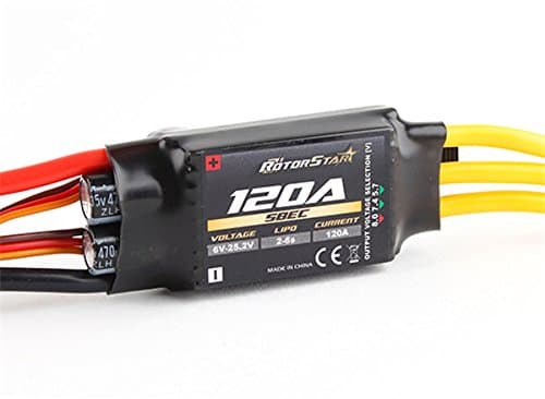 HobbyKing RotorStar 120A LV (2~6S) Brushless Speed Controller with Selectable SBEC / Max Cont Current: 120A