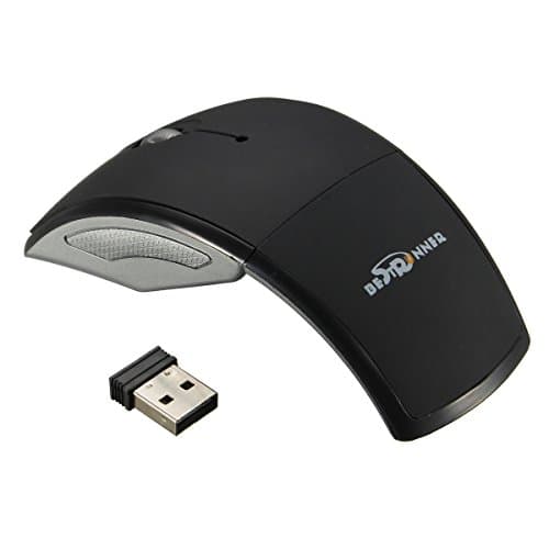 BESTRUNNER 2.4GHz Foldable Wireless Optical Mouse Mice USB Receiver