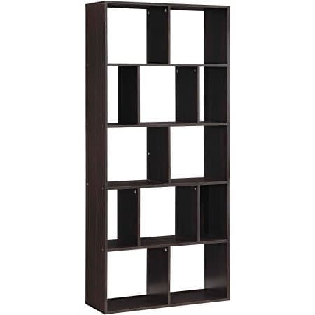 Mainstays Home 12-Shelf Bookcase, Espresso
