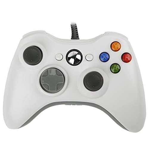 PowerRider Xbox360 Quality Guarantee Wired Controller Gamepad With USB For MICROSOFT Xbox 360 PC Windows7 XP(White)