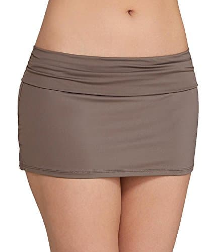 Swim Systems Pebble Skirted Bikini Bottom, M, Pebble