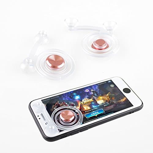 Dyvee Game Controller Video Game Gamepad Mobile Phone Joysitck for Android or iOS Phone and Tablet Games(2PCS) (Rose Gold)