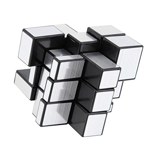 Family Brain Game Silver Mirrior Cube Puzzle
