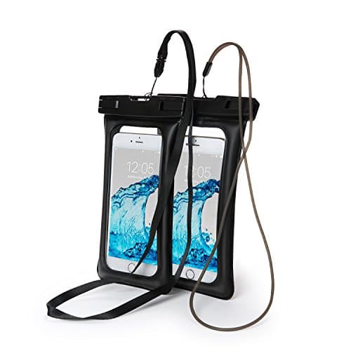 Floatable Waterproof Case,Finest TPU Floating Pouch,Durable Dry Bag, with EXTRA Fluorescent Lanyard,for iPhone 7 Plus, 7, 6, 6 Plus, 6s,5s,Andriod up to 6''(2 Pack)