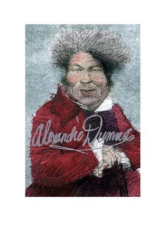 Alexandre Dumas Note Card