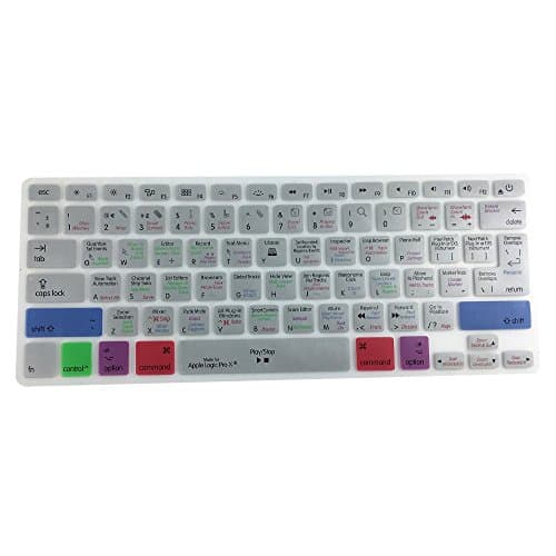 Apple Logic Pro X Shortcut Keyboard Cover Protector for Apple MacBook Pro Air 13 15 17 Inch (US/European ISO Keyboard)