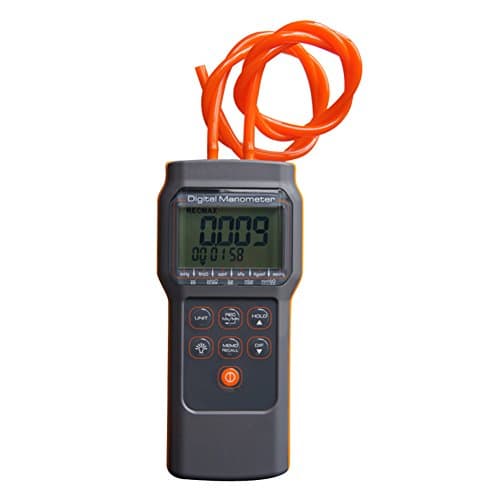 AZ Digital Manometer LCD Backlit 15psi Two Chanel Digital Differential Pressure Meter
