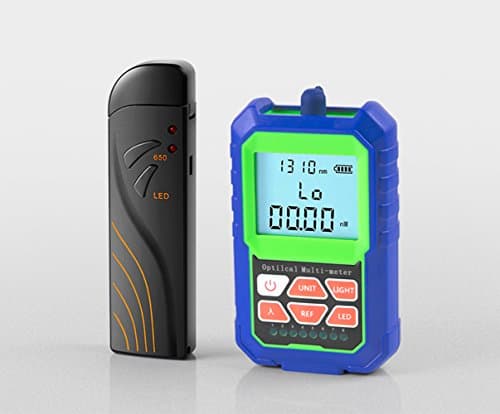 VANLAN Handheld Light Power LED Optical Multi-Meter with Visual Fault Locator Fiber Optic 15MW Checker Tester