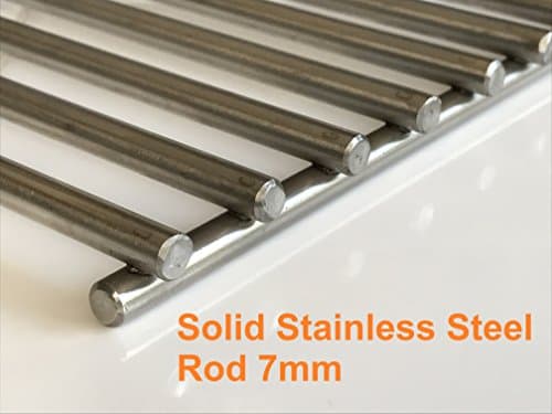 Heavy Duty Solid Stainless Steel Replacement Grate Grid Replacement Cooking Grate for Weber 7525 7526 7527 7638 9869 Genesis Spirit