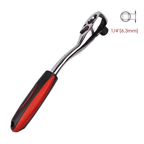 Handle Socket Wrench 1/4" Drive 72 Teeth Extending Telescopic Ratchet Socket Wrench Tool Repair Accessories -Pier 27