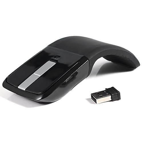 2.4GHz Arc Optical Touch Mouse Foldable USB Wireless Mice