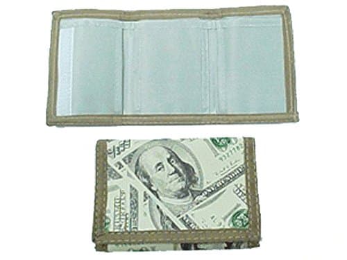 Velcro Wallet 100 Dollar Bill