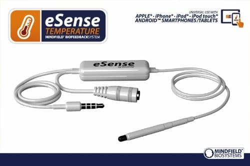 Mindfield eSense Temperature (White) - Temp Sensor for iPhone & Android