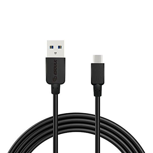 USB 2.0 Type C Cable, USB C to USB Hi-speed Fast Charger Cord for Samsung Galaxy Note 8,S8,S8 Plus,LG G6 G5,V30,Google Pixel,Nintendo Switch,Macbook12",OnePlus2 and More (Black 2-Pack)