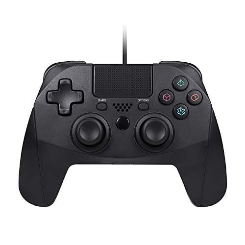 Jevogh PS4 Controller, GR67 Wired Controller for PlayStation 4 / PC, DualShock 4 Gamepad 3D Joystick with Touch Pad RGB Light Bar, with 2m Long USB Cable (Third-Party Made)