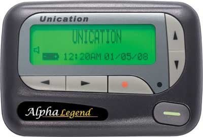 Unication Alpha Elegant / Legend Wideband Alphanumeric Pager