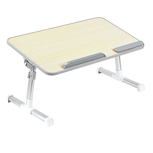 Laptop Bed Tray Minitable Quality Adjustable Portable Standing Desk, Foldable Sofa Breakfast Table, Notebook Stand Reading Holder for Couch Floor