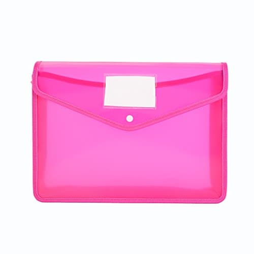 Expanding Poly Wallet File Organizer Protector 3.5 Inch Expansion,Letter Size (Rost Red)