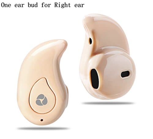 Nocobot(TM) Small Wireless Bluetooth 4.0 Invisible Earphone Headset Earbud Support Hands-Free Calling for iPhone Samsung HTC LG BlackBerry and Most Smartphones (Coffee)