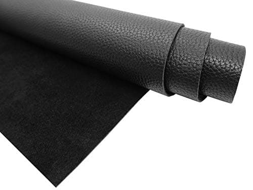 Muse Craft Leather Hides - Full Grain Leather Square - Pre-Cut 2 Size Lichi Pattern Leather Squares(Chrome Tanned) for Upholstery/Crafts/Tooling/Hobby Workshop (12''x 24'')