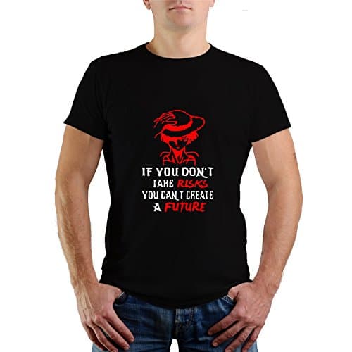 SAMAON Monkey d Luffy Black T-Shirt