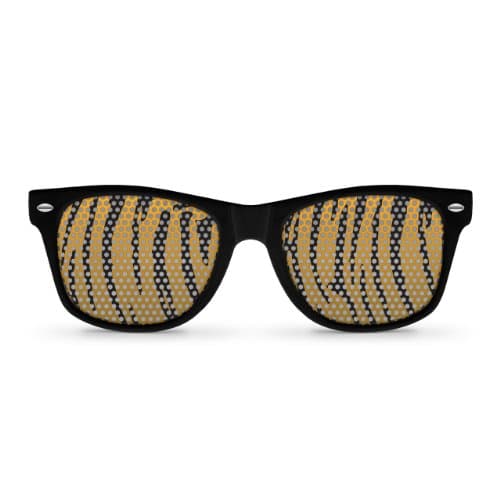 TIGER Black Retro Party Sunglasses