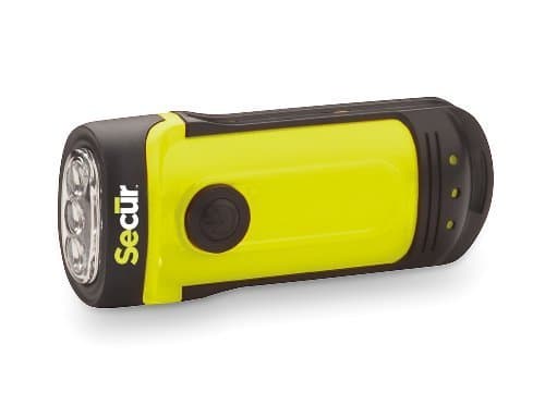 Secur SP-1001 Waterproof Dynamo Led Flashlight by Secur