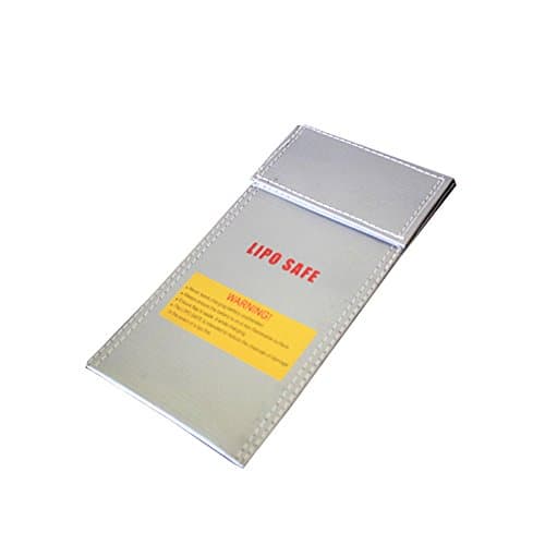 Fireproof Explosionproof Lipo Safe Bag RC Drone Lipo Battery Guard Safe Bag Pouch Sack for Charge & Storage 10x20cm Small size…