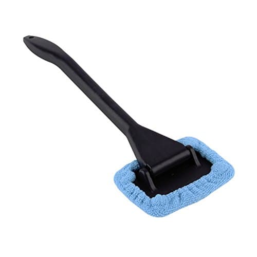 2 Pcs Windshield Easy Cleaner Ergonomic Handle Is Your Easy-to-use Cleaning Device That Combines A Long, With Microfiber Bonnet.
